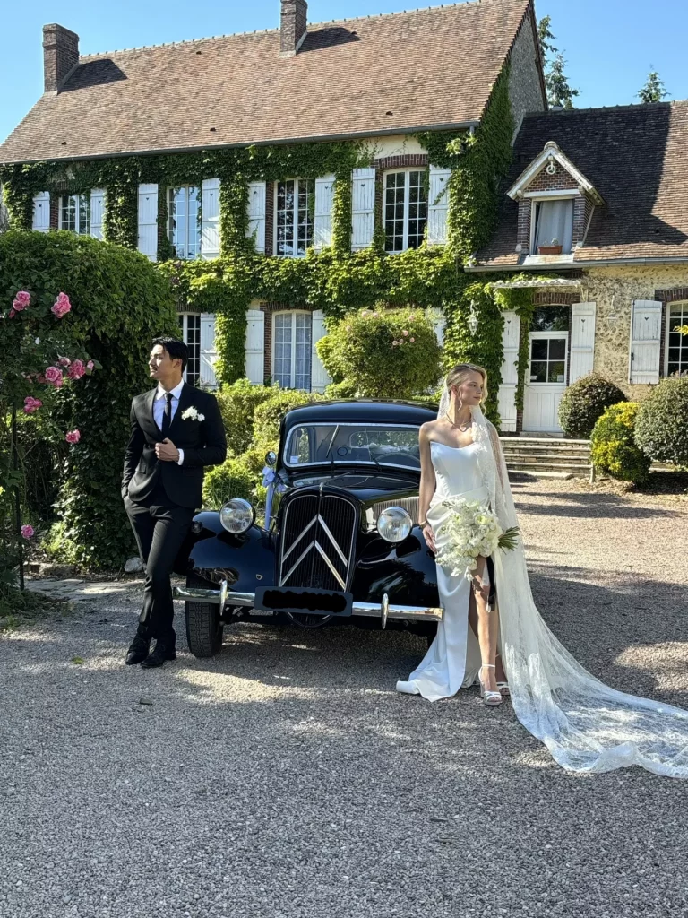 Shooting photos mariage dans les Yvelines 25 Location voiture ancienne collection mariage Yvelines