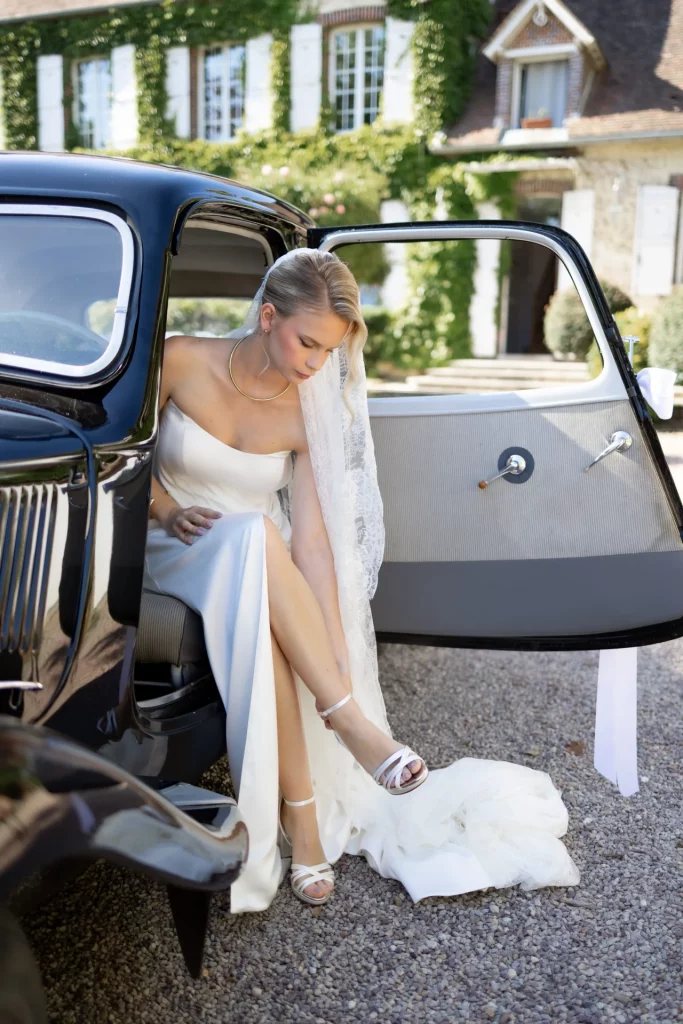 Shooting photos mariage dans les Yvelines 18 Shooting location voiture mariage Yvelines